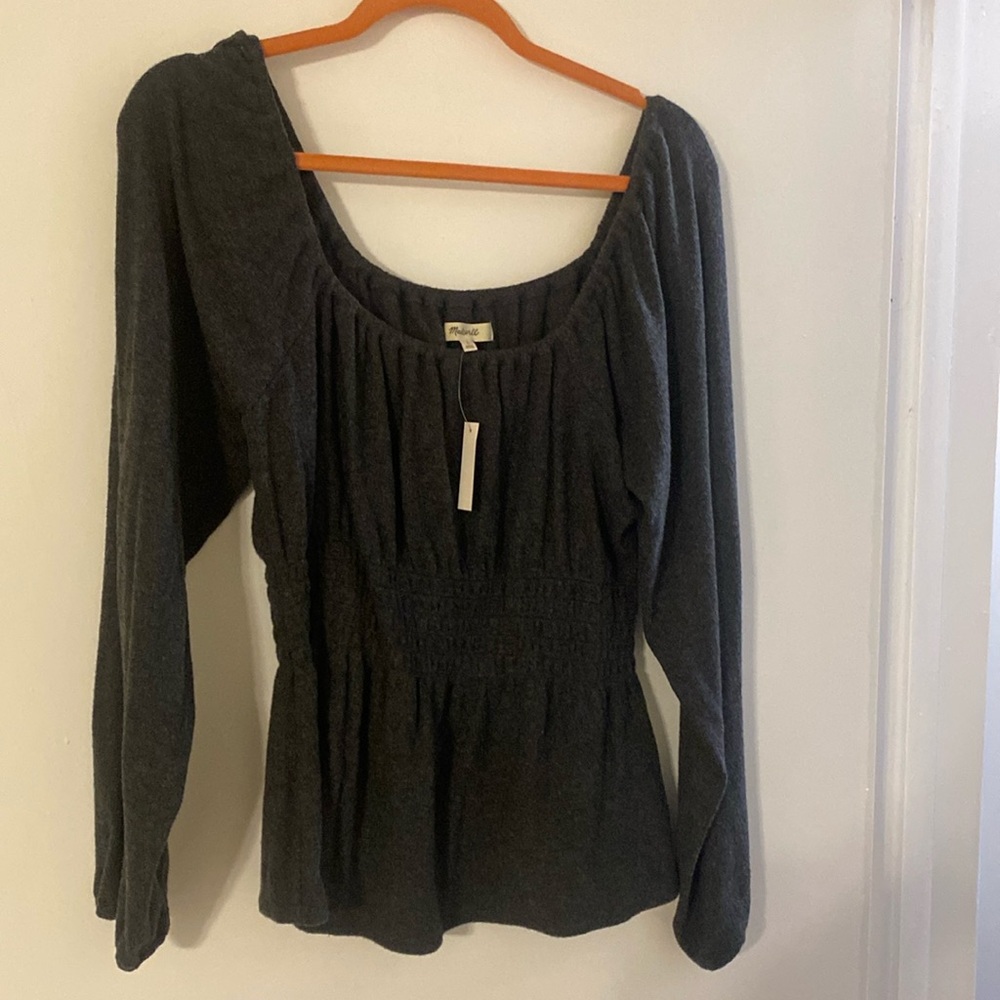 Madewell peplum top - tags still on